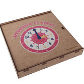 Aprendendo as Horas Jogo Educativo Para Crianças de Madeira MDF Zanline